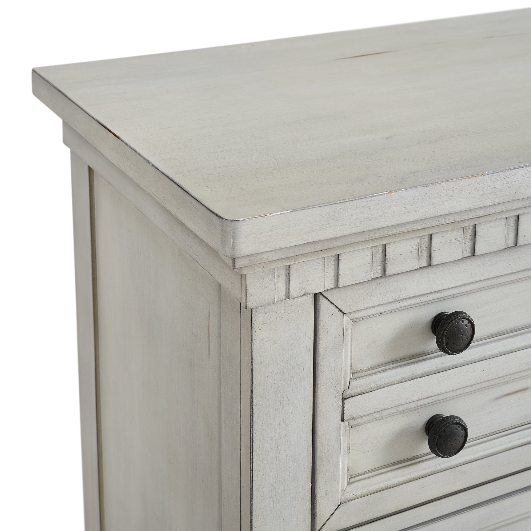 McCoy 5-Drawer Chest in Antique White