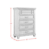 McCoy 5-Drawer Chest in Antique White