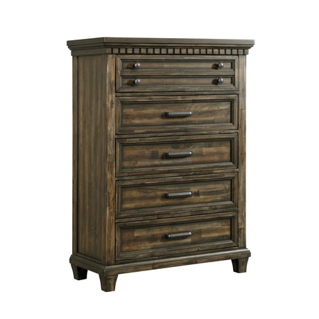McCoy 5-Drawer Chest in Charcoal