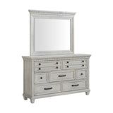 McCoy Dresser and Mirror Set in Antique White - Tampa Furniture Outlet