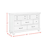 McCoy 7-Drawer Dresser in Antique White - Tampa Furniture Outlet