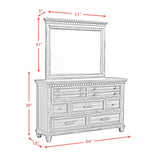McCoy Dresser and Mirror Set in Antique White - Tampa Furniture Outlet