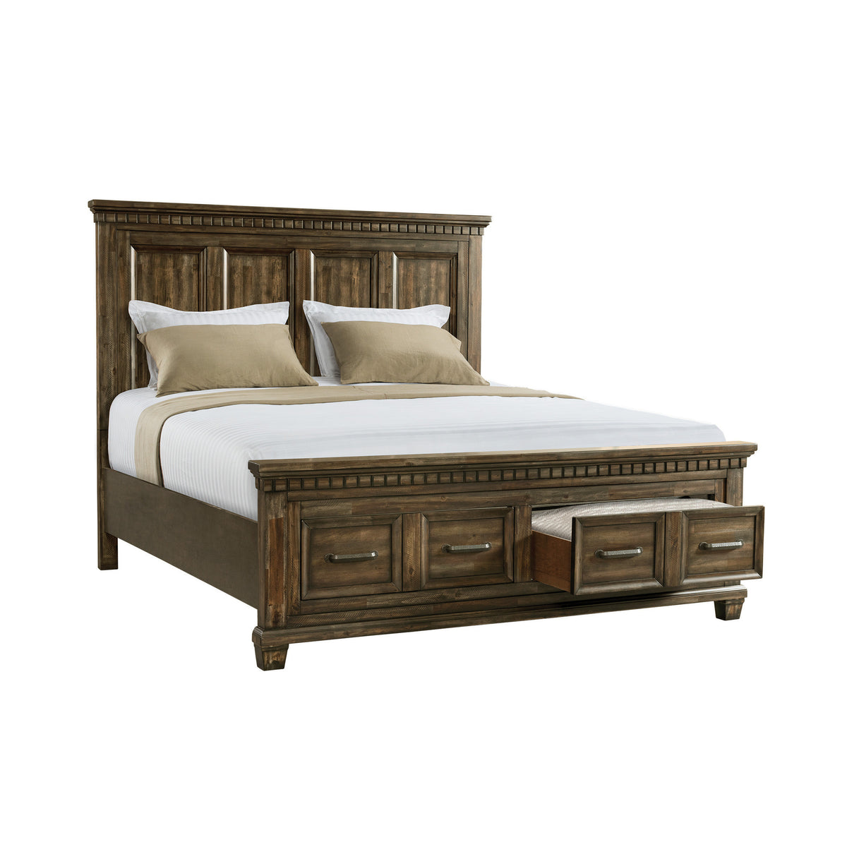 McCoy King Storage Bed in Charcoal