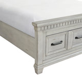 McCoy King Storage Bed in Antique White