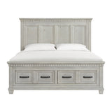 McCoy King Storage Bed in Antique White
