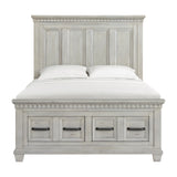 McCoy Queen Storage Bed in Antique White - Tampa Furniture Outlet