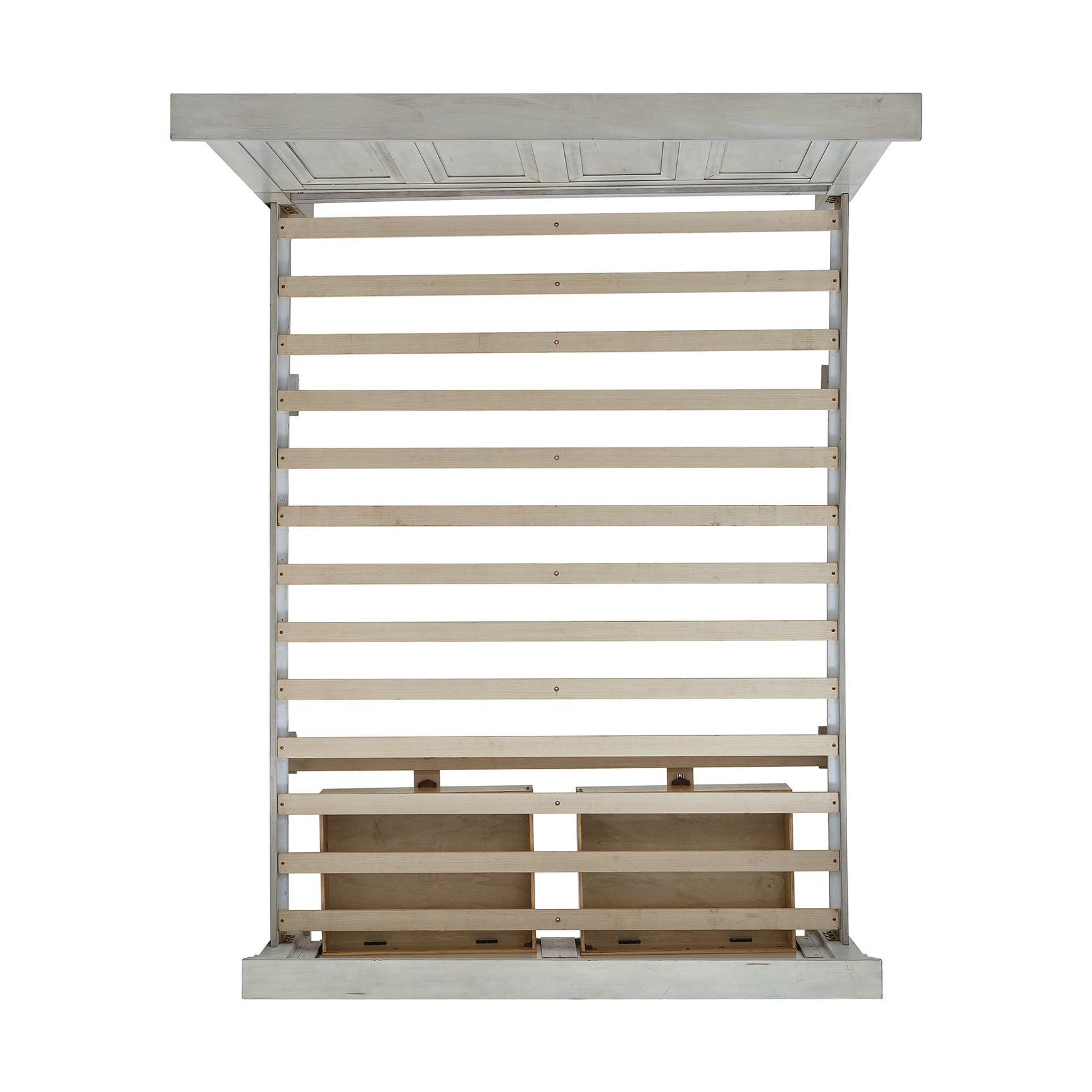 McCoy Queen Storage Bed in Antique White - Tampa Furniture Outlet