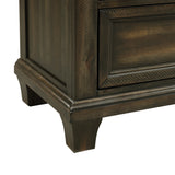 McCoy 2-Drawer Nightstand with USB in Charcoal - Tampa Furniture Outlet