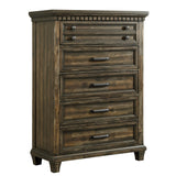 McCoy 5-Drawer Chest in Charcoal - Tampa Furniture Outlet