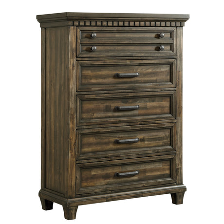 McCoy 5-Drawer Chest in Charcoal - Tampa Furniture Outlet