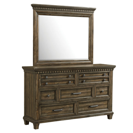 McCoy Dresser and Mirror Set in Charcoal - Tampa Furniture Outlet