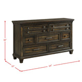 McCoy 7-Drawer Dresser in Charcoal - Tampa Furniture Outlet