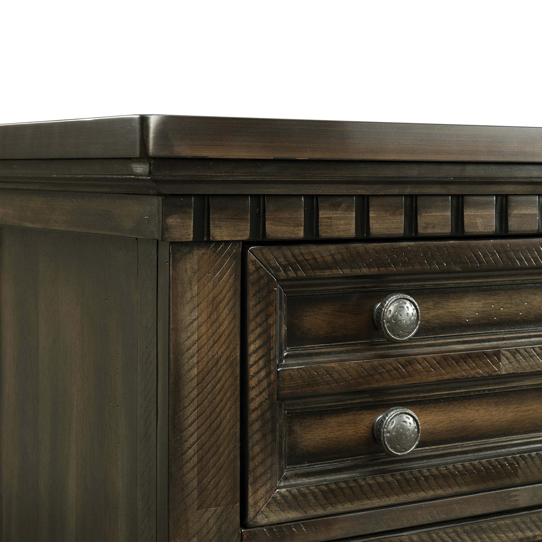 McCoy 2-Drawer Nightstand with USB in Charcoal - Tampa Furniture Outlet