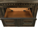McCoy King Storage Bed in Charcoal - Tampa Furniture Outlet