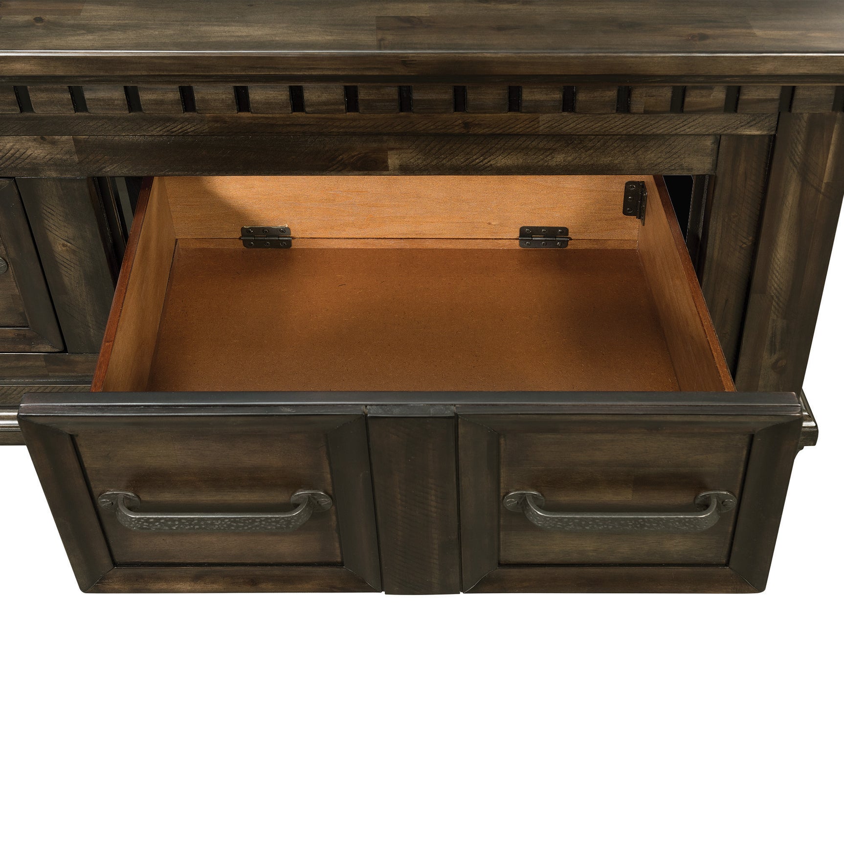 McCoy King Storage Bed in Charcoal - Tampa Furniture Outlet