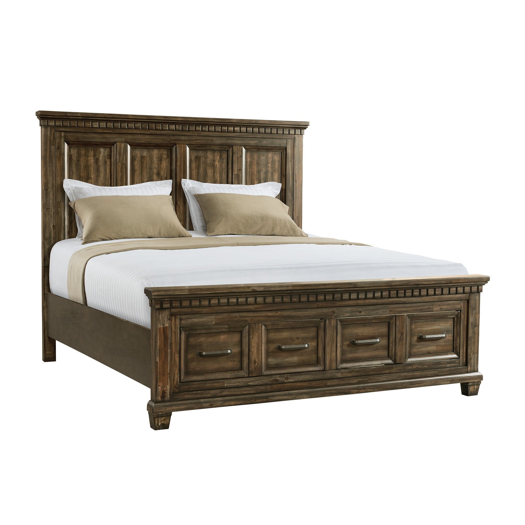 McCoy King Storage Bed in Charcoal - Tampa Furniture Outlet