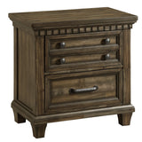 McCoy 2-Drawer Nightstand with USB in Charcoal - Tampa Furniture Outlet