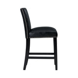 Meridian Counter Side Chair Black (2 Per Pack)