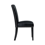 Meridian Dining Side Chair Black (2 Per Pack)
