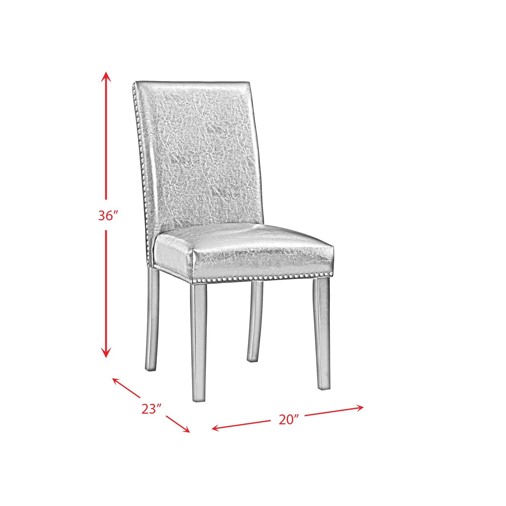 Meridian Dining Side Chair Black (2 Per Pack) - Tampa Furniture Outlet