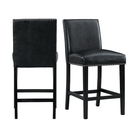 Meridian Counter Side Chair Black (2 Per Pack) - Tampa Furniture Outlet