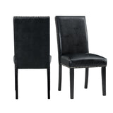 Meridian Dining Side Chair Black (2 Per Pack) - Tampa Furniture Outlet