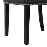 Meridian Dining Side Chair Black (2 Per Pack) - Tampa Furniture Outlet