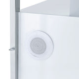 Midway 80" TV Console with Firelight in White - Tampa Furniture Outlet