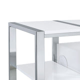 Midway 80" TV Console with Firelight in White - Tampa Furniture Outlet