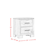 Millers Cove Nightstand Two-Tone Grey - Tampa Furniture Outlet