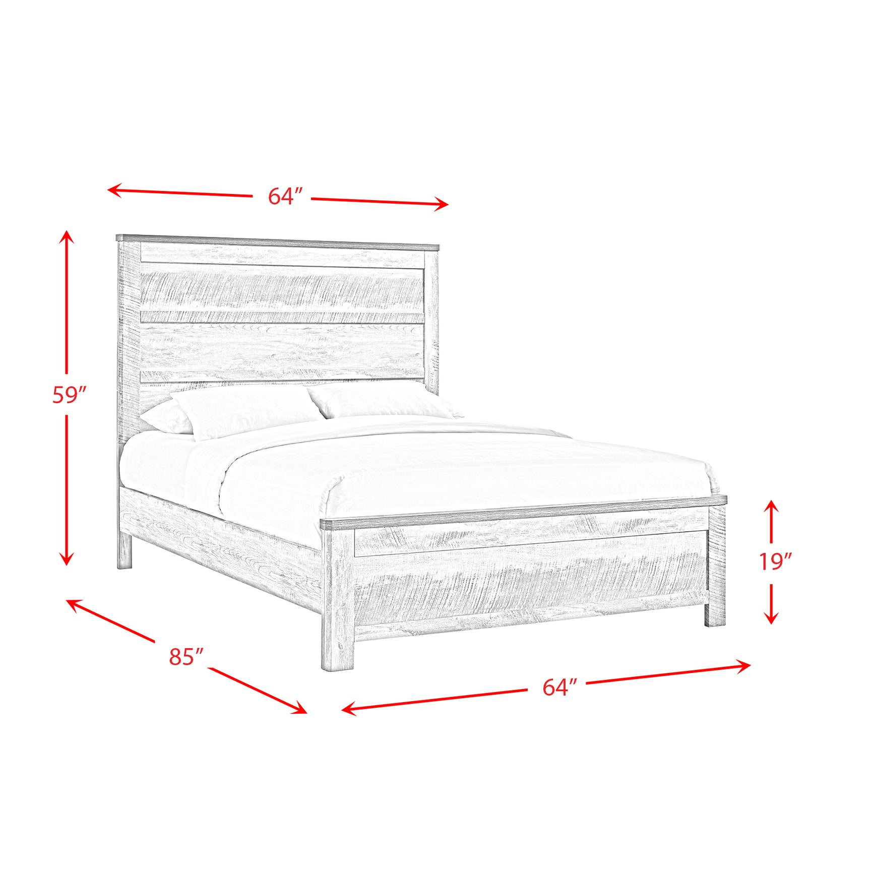 Millers Cove Queen Panel Bed - Tampa Furniture Outlet
