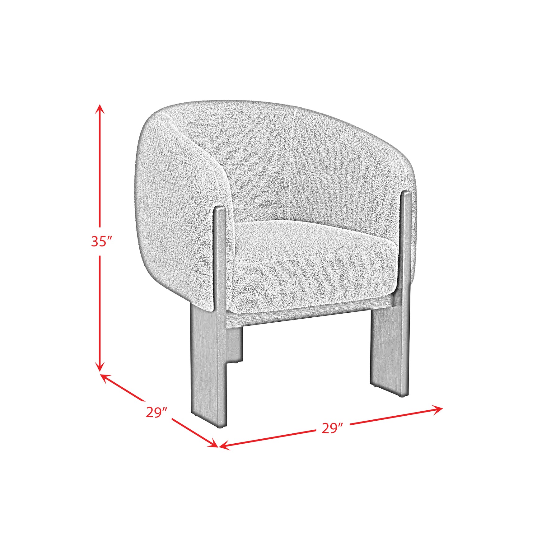 Modern Chair in Joy Cocoa - Tampa Furniture Outlet