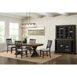 Montrose Server and Hutch with LED Light in Espresso and Brown – SKU D-16670-8-SVHT | Elements