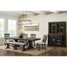 Montrose Dining Bench with Light Grey Fabric in Espresso – SKU D-16670-8-BN | Elements