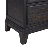 Montrose Nightstand with Charger & Sensor Light in Espresso & Brown