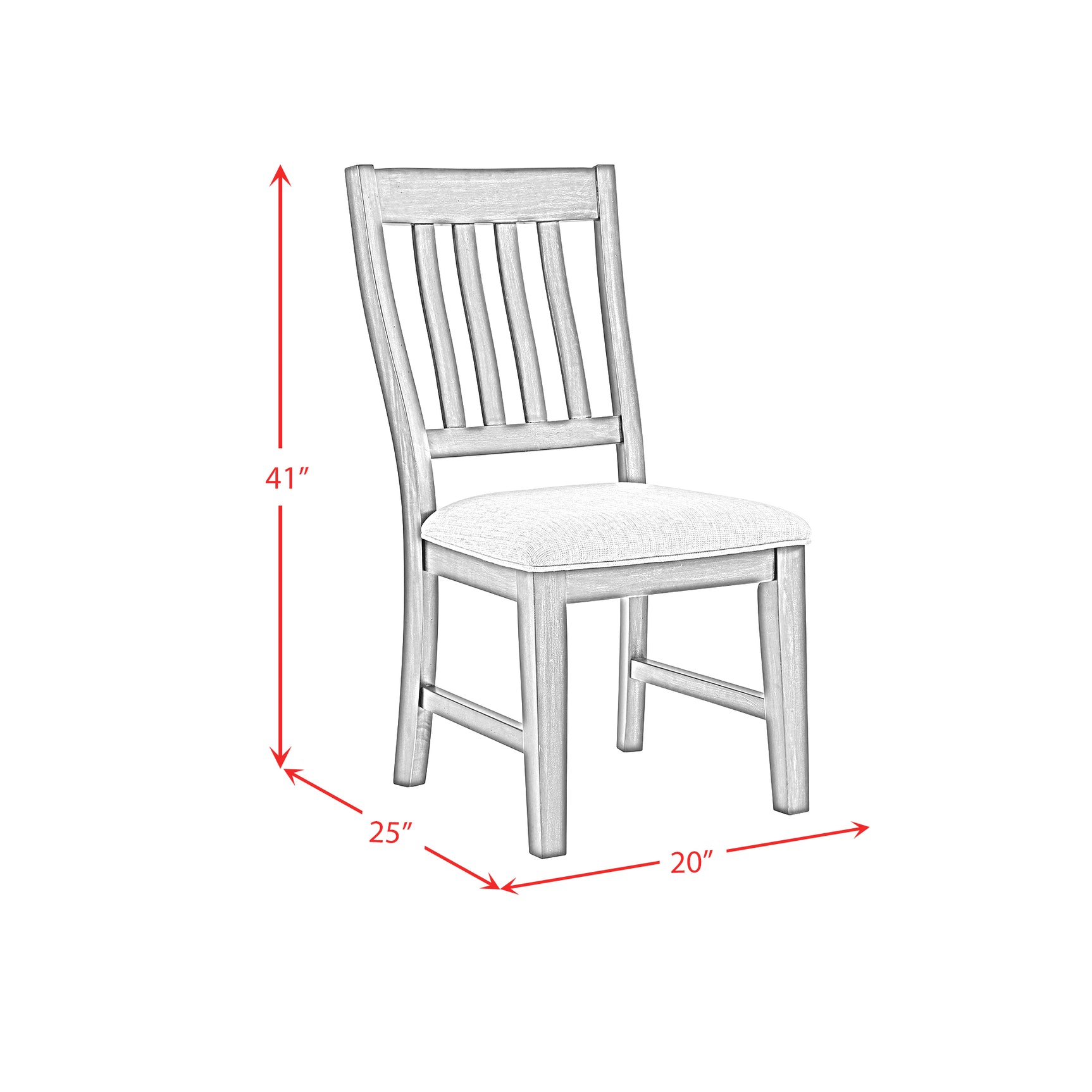 Montrose Dining Side Chair with Light Grey Fabric in Espresso (2 Per Carton) - Tampa Furniture Outlet