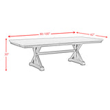 Montrose Dining Table with 20" Leaf in Espresso and Brown - Tampa Furniture Outlet