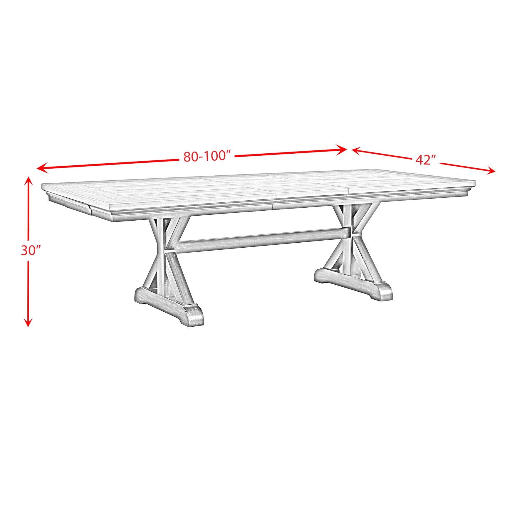 Montrose Dining Table with 20" Leaf in Espresso and Brown - Tampa Furniture Outlet
