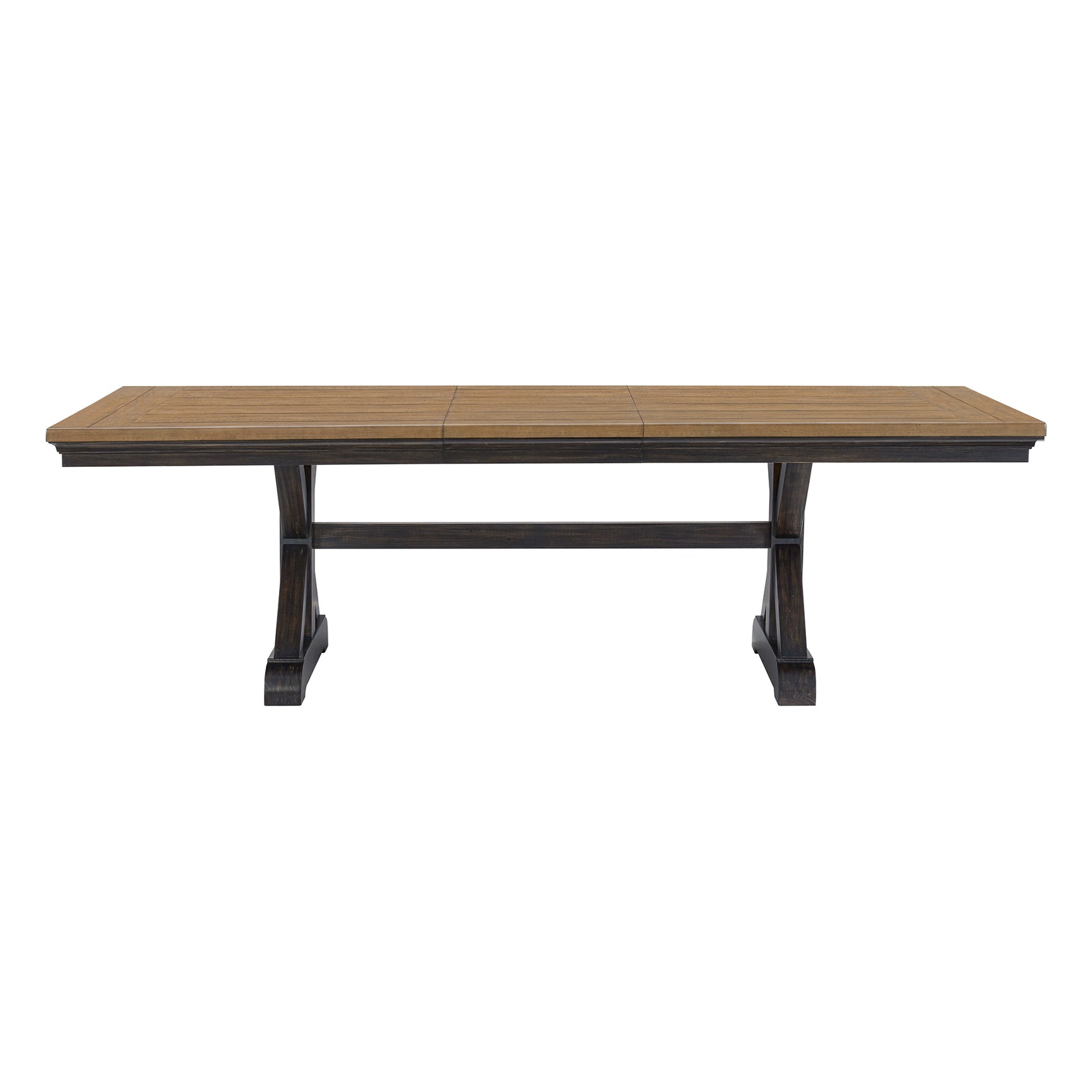 Montrose Dining Table with 20" Leaf in Espresso and Brown - Tampa Furniture Outlet