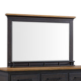 Montrose Dresser and Mirror Set in Espresso & Brown - Tampa Furniture Outlet