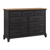 Montrose Dresser in Espresso & Brown - Tampa Furniture Outlet