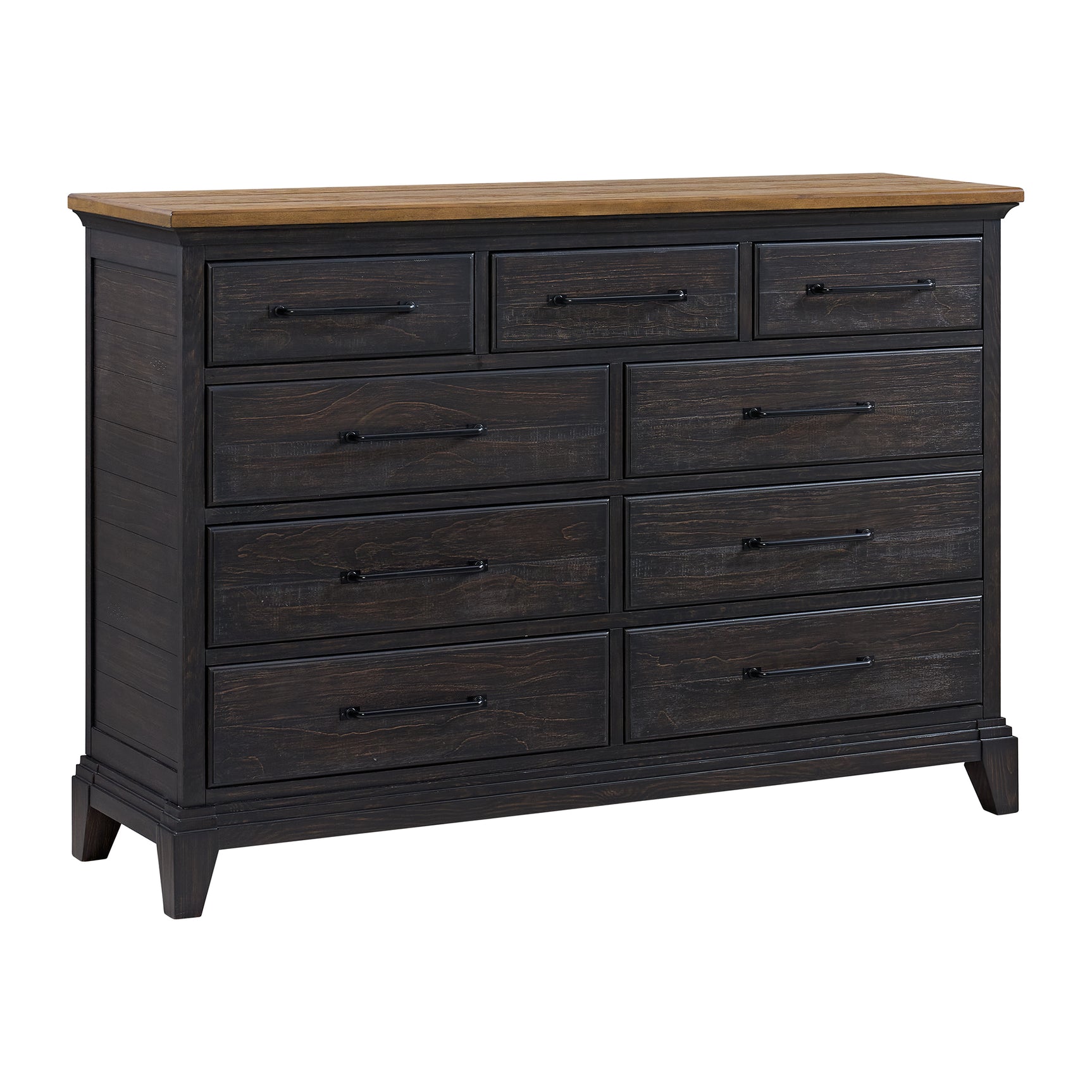 Montrose Dresser in Espresso & Brown - Tampa Furniture Outlet