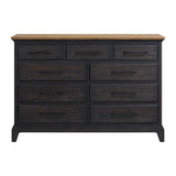 Montrose Dresser in Espresso & Brown - Tampa Furniture Outlet