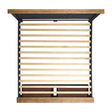 Montrose King Storage Bed in Espresso & Brown - Tampa Furniture Outlet