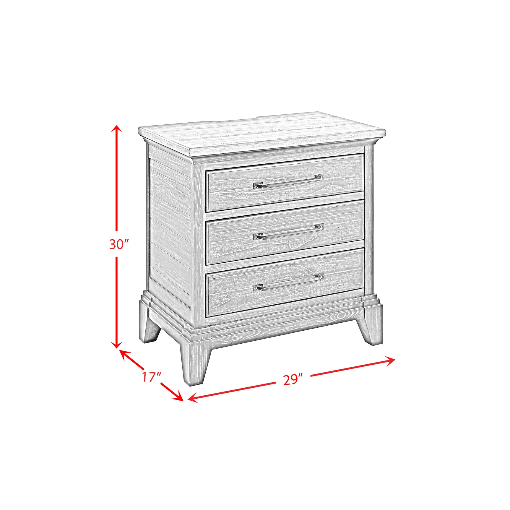 Montrose Nightstand with Charger & Sensor Light in Espresso & Brown - Tampa Furniture Outlet