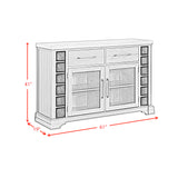 Montrose Server in Espresso and Brown - Tampa Furniture Outlet
