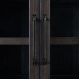 Montrose Server and Hutch with LED Light in Espresso and Brown