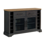 Montrose Server in Espresso and Brown - Tampa Furniture Outlet
