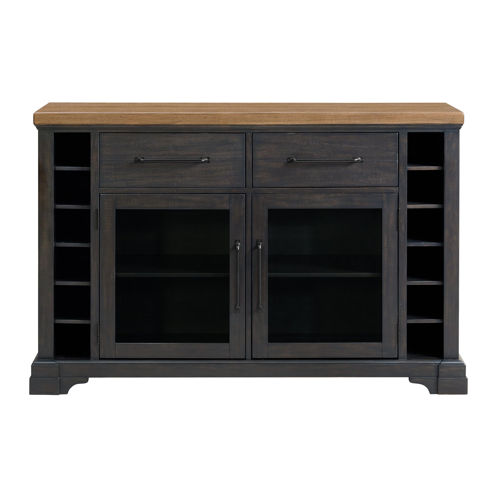 Montrose Server in Espresso and Brown - Tampa Furniture Outlet