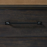 Montrose Server and Hutch with LED Light in Espresso and Brown
